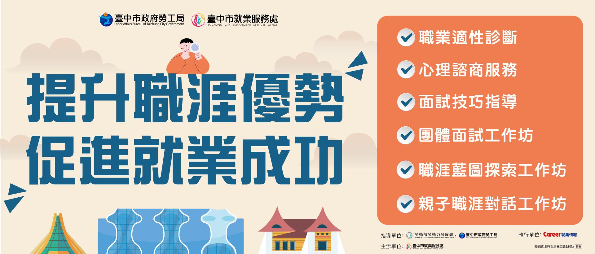 臺中市政府就服處-115年適性診斷計畫